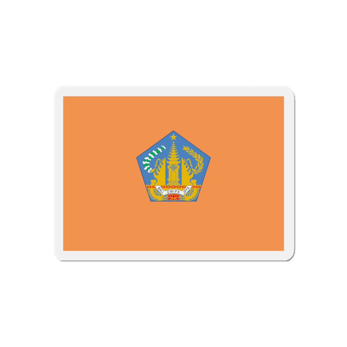 Flag of Bali Indonesia - Die-Cut Magnet-5" x 5"-The Sticker Space