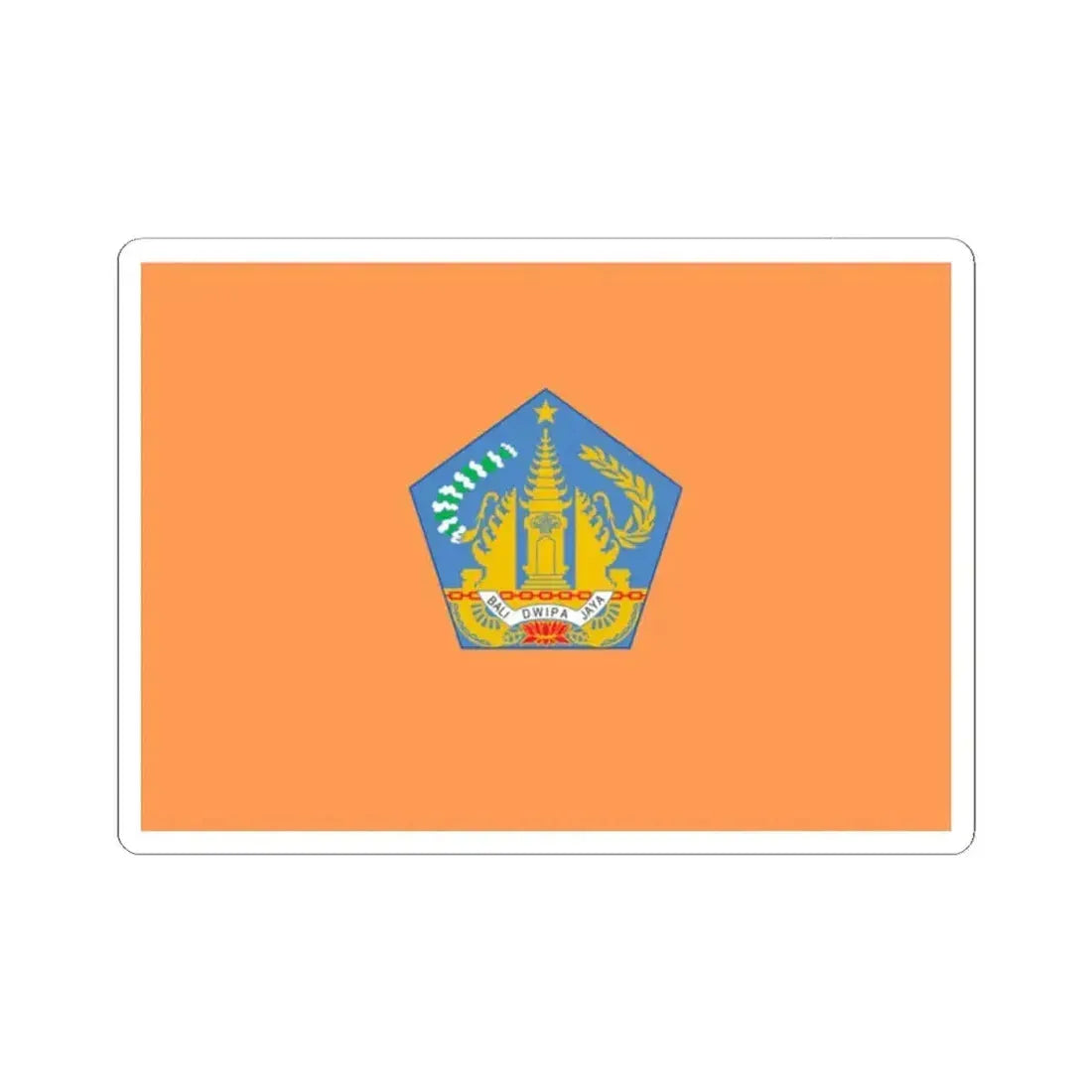 Flag of Bali Indonesia - STICKER Vinyl Kiss-Cut Decal 2 Inch White - The Sticker Space