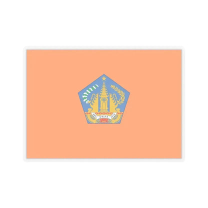 Flag of Bali Indonesia - STICKER Vinyl Kiss-Cut Decal 3 Inch Transparent - The Sticker Space