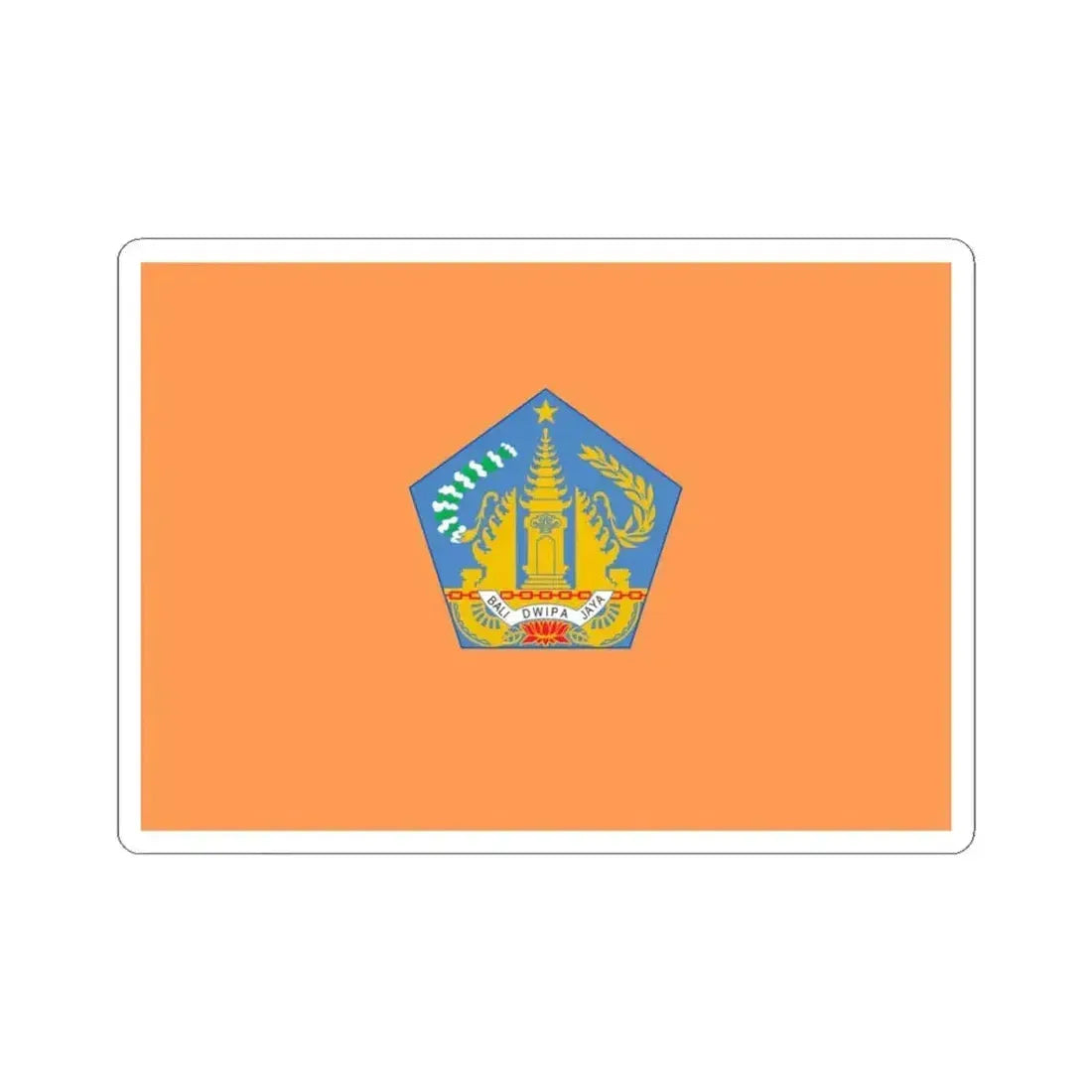 Flag of Bali Indonesia - STICKER Vinyl Kiss-Cut Decal 3 Inch White - The Sticker Space