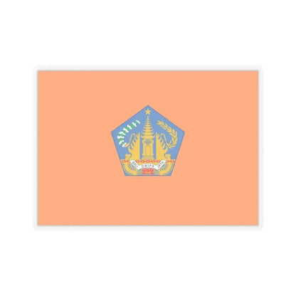 Flag of Bali Indonesia - STICKER Vinyl Kiss-Cut Decal 4 Inch Transparent - The Sticker Space