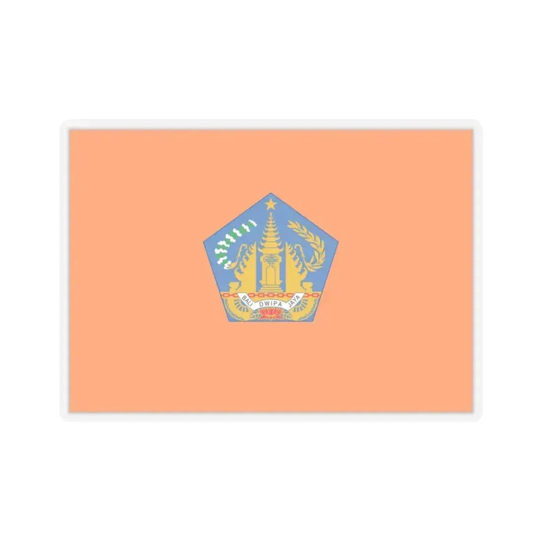 Flag of Bali Indonesia - STICKER Vinyl Kiss-Cut Decal 6 Inch Transparent - The Sticker Space
