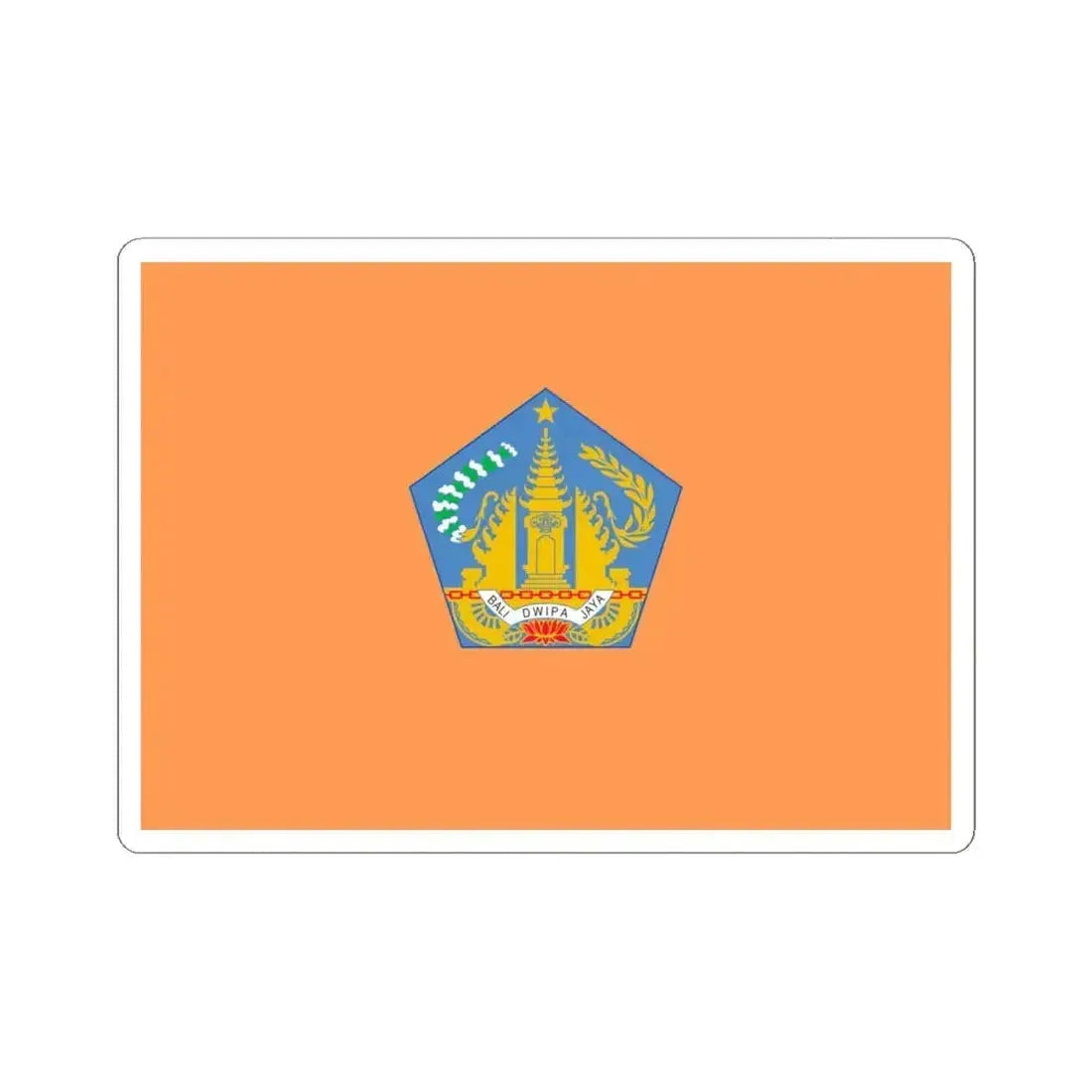 Flag of Bali Indonesia - STICKER Vinyl Kiss-Cut Decal 6 Inch White - The Sticker Space