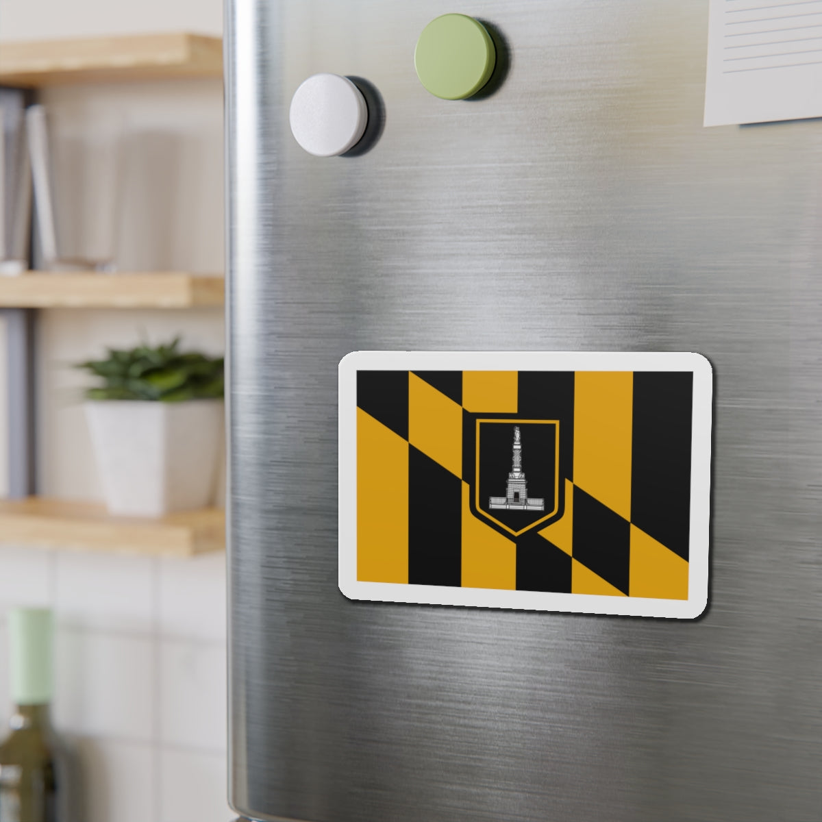 Flag of Baltimore Maryland - Die-Cut Magnet-The Sticker Space