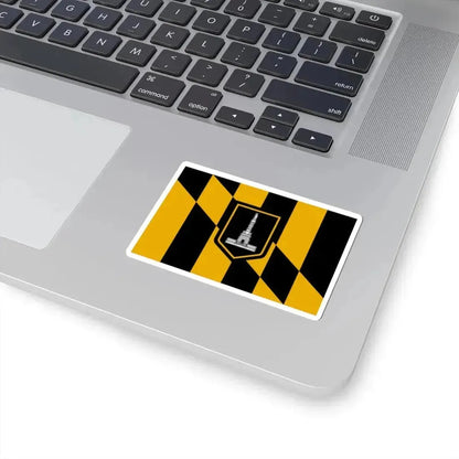 Flag of Baltimore Maryland (United States) STICKER Vinyl Kiss-Cut Decal - The Sticker Space