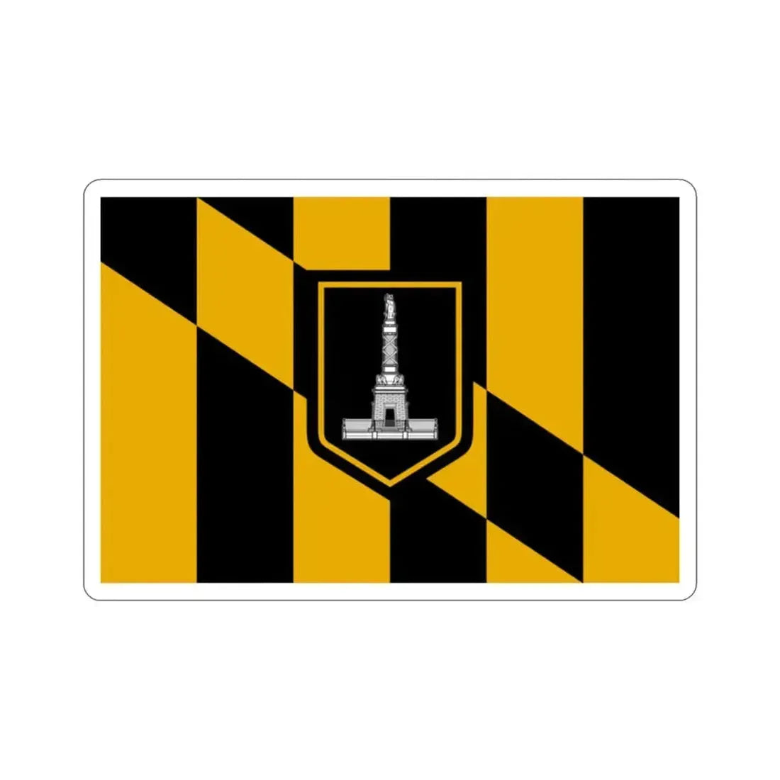 Flag of Baltimore Maryland USA STICKER Vinyl Die-Cut Decal 2 Inch - The Sticker Space