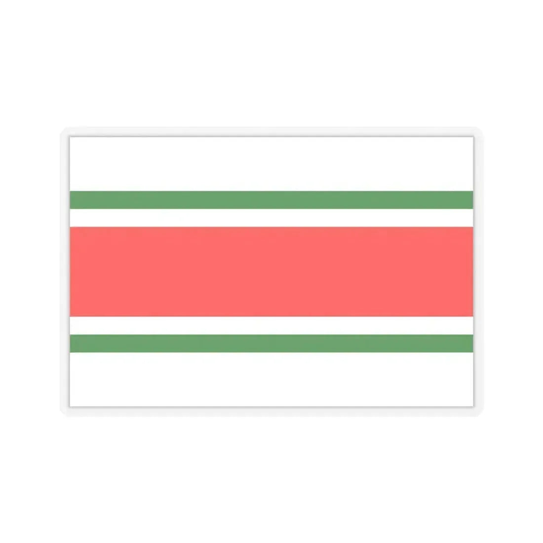 Flag of Balzan Malta - STICKER Vinyl Kiss-Cut Decal 3 Inch Transparent - The Sticker Space