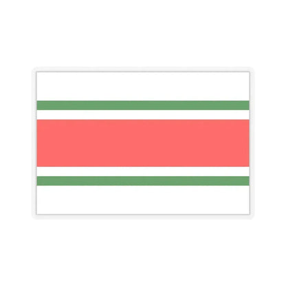 Flag of Balzan Malta - STICKER Vinyl Kiss-Cut Decal 3 Inch Transparent - The Sticker Space