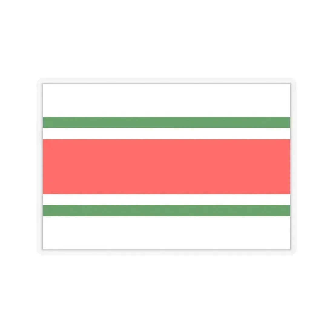 Flag of Balzan Malta - STICKER Vinyl Kiss-Cut Decal 4 Inch Transparent - The Sticker Space