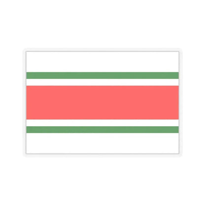Flag of Balzan Malta - STICKER Vinyl Kiss-Cut Decal 4 Inch Transparent - The Sticker Space