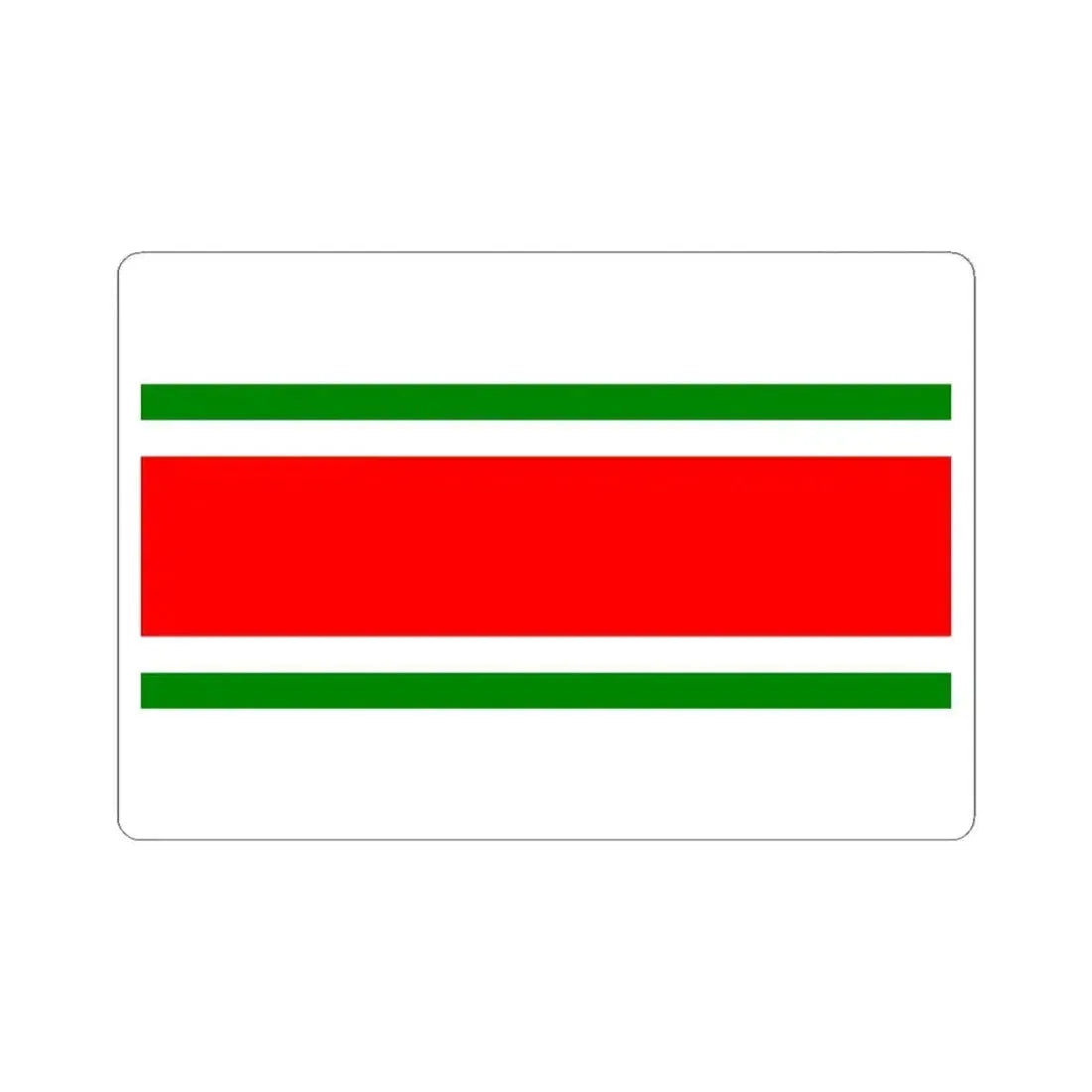 Flag of Balzan Malta - STICKER Vinyl Kiss-Cut Decal 4 Inch White - The Sticker Space