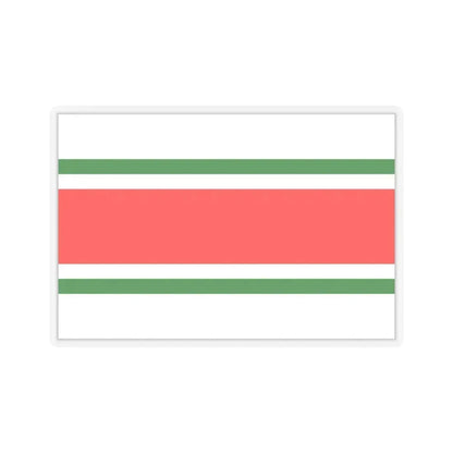 Flag of Balzan Malta - STICKER Vinyl Kiss-Cut Decal 6 Inch Transparent - The Sticker Space