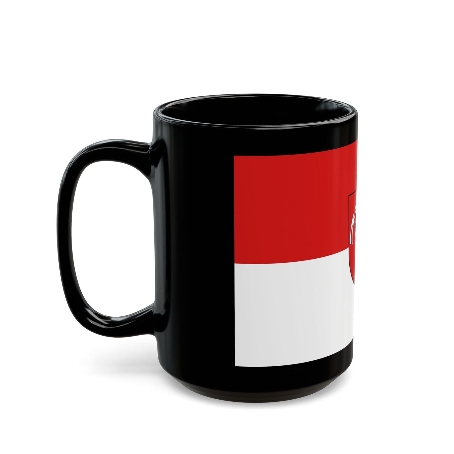 Flag of Bamberg 2 Germany - Black Coffee Mug-The Sticker Space