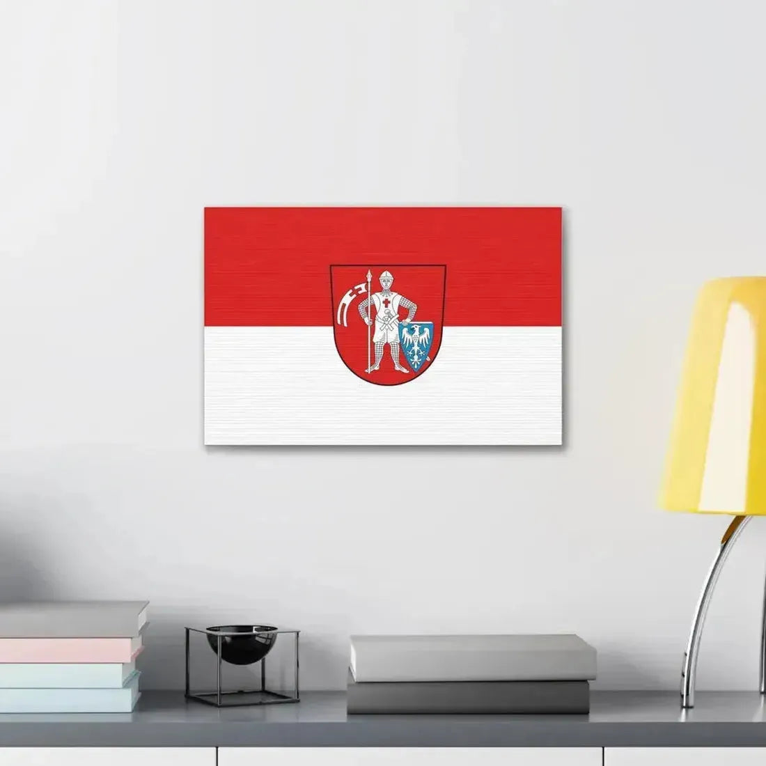 Flag of Bamberg 2 Germany - Canvas Wall Art - The Sticker Space