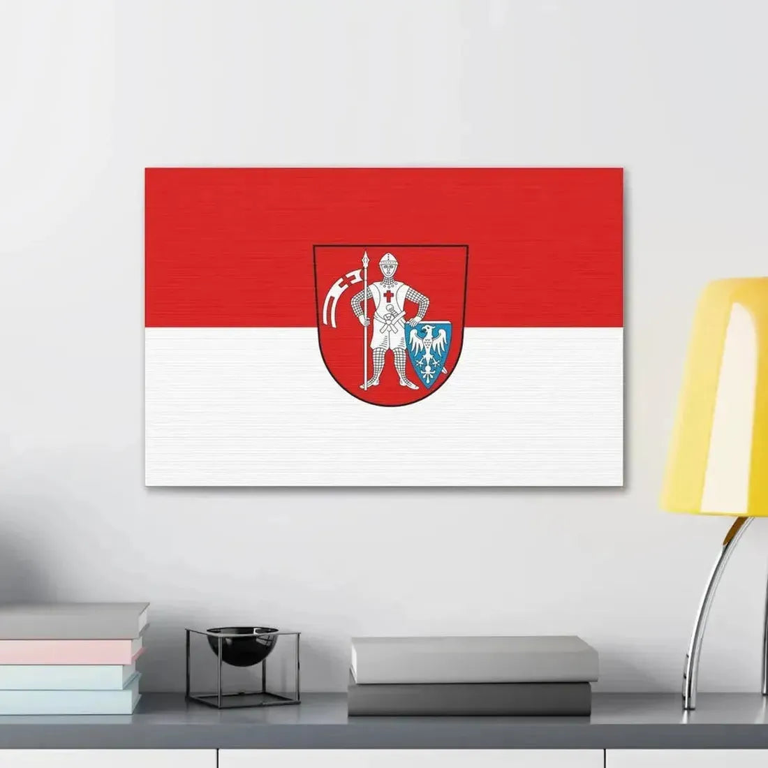 Flag of Bamberg 2 Germany - Canvas Wall Art - The Sticker Space