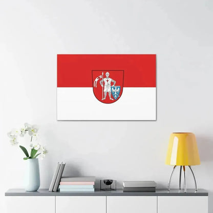 Flag of Bamberg 2 Germany - Canvas Wall Art - The Sticker Space