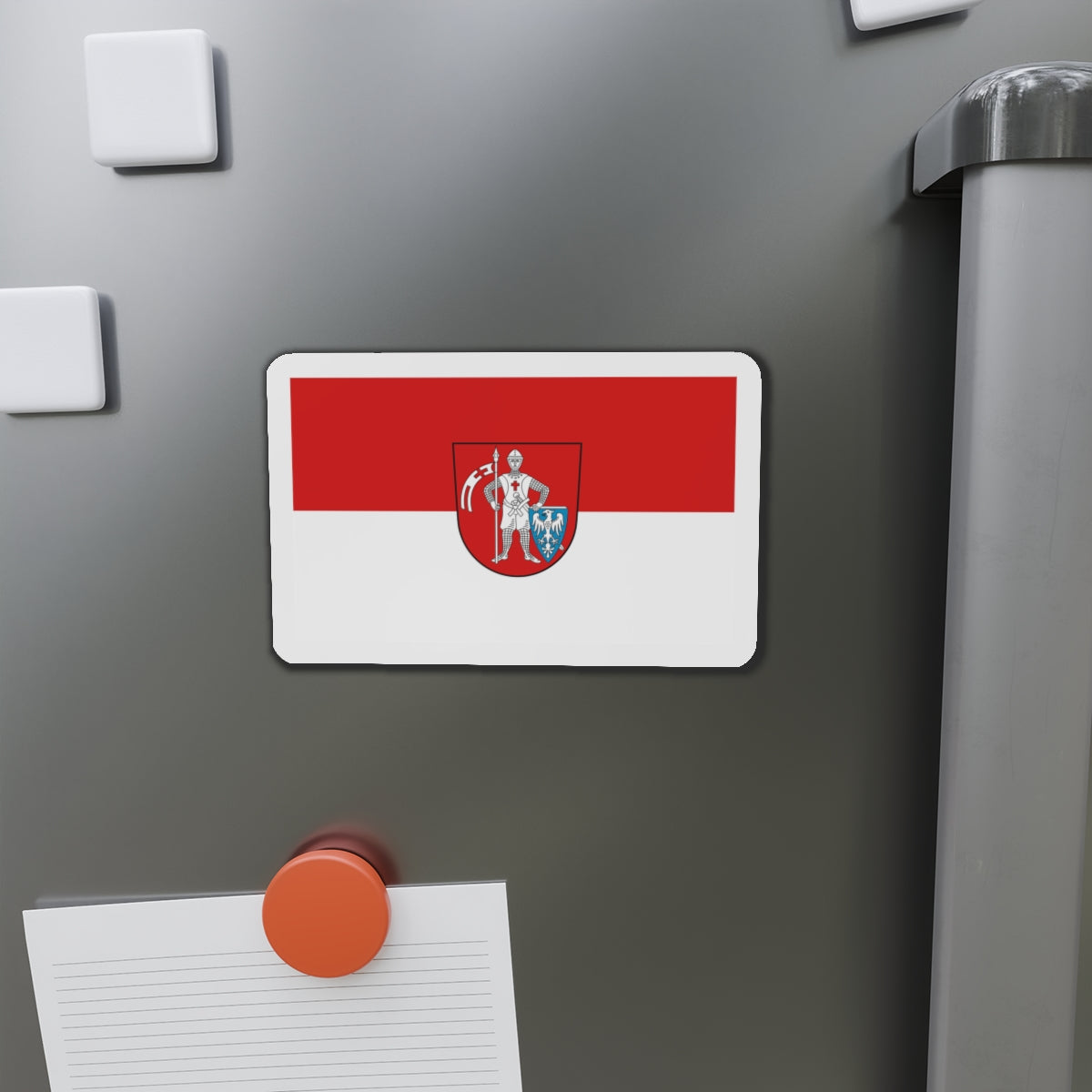 Flag of Bamberg 2 Germany - Die-Cut Magnet-The Sticker Space