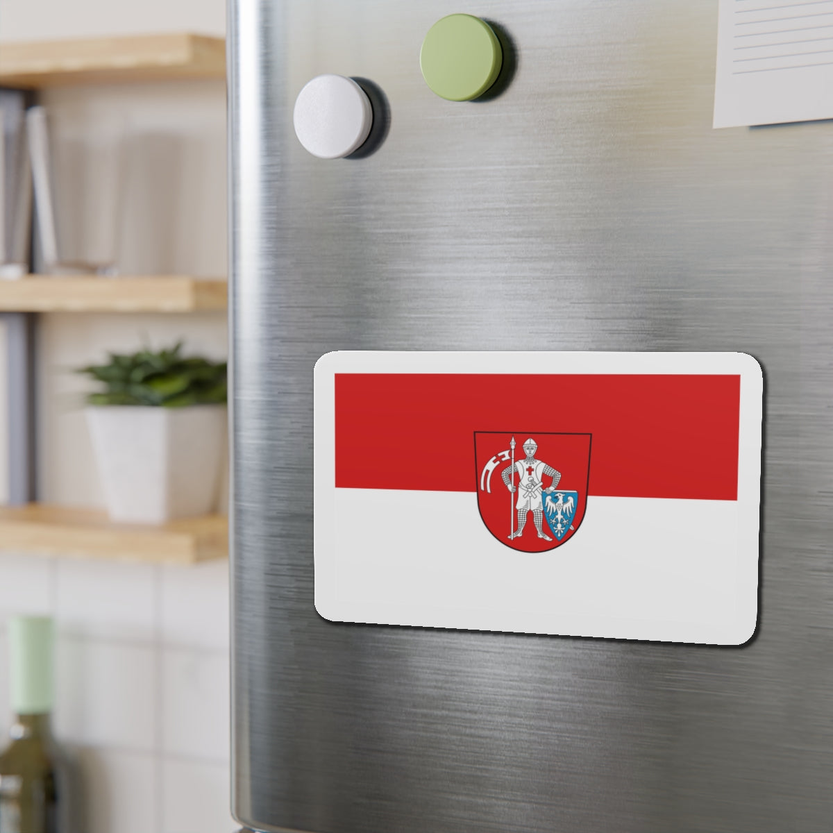 Flag of Bamberg 2 Germany - Die-Cut Magnet-The Sticker Space