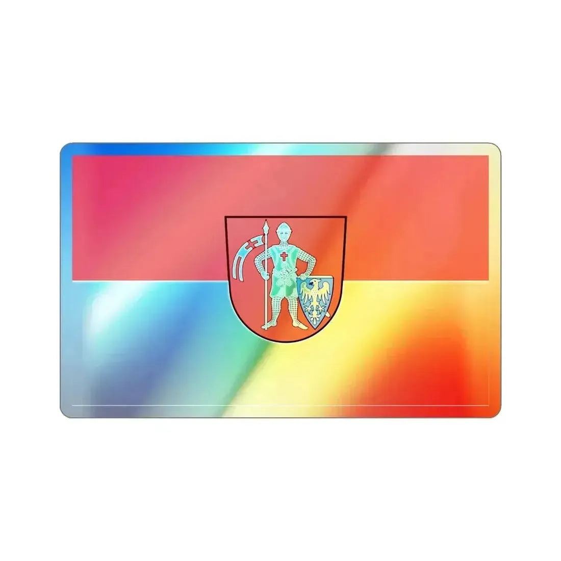 Flag of Bamberg 2 Germany Holographic STICKER Die-Cut Vinyl Decal 2 Inch - The Sticker Space