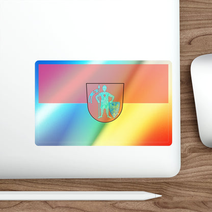 Flag of Bamberg 2 Germany Holographic STICKER Die-Cut Vinyl Decal-The Sticker Space