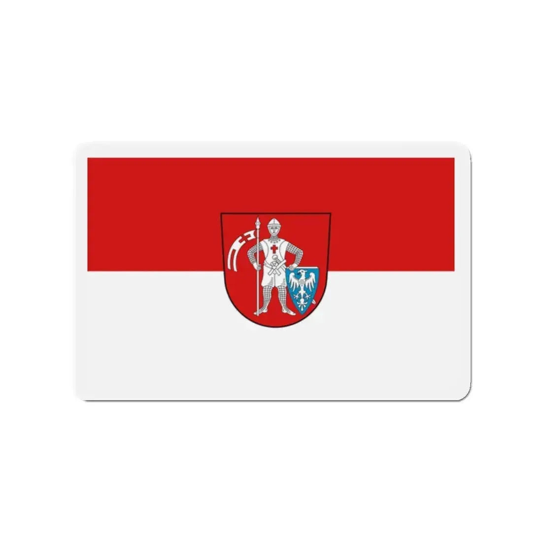 Flag of Bamberg 2 Germany - Refrigerator Magnet 2 Inch - The Sticker Space