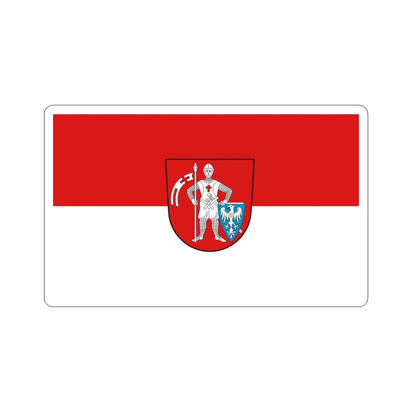 Flag of Bamberg 2 Germany STICKER Vinyl Die-Cut Decal-6 Inch-The Sticker Space