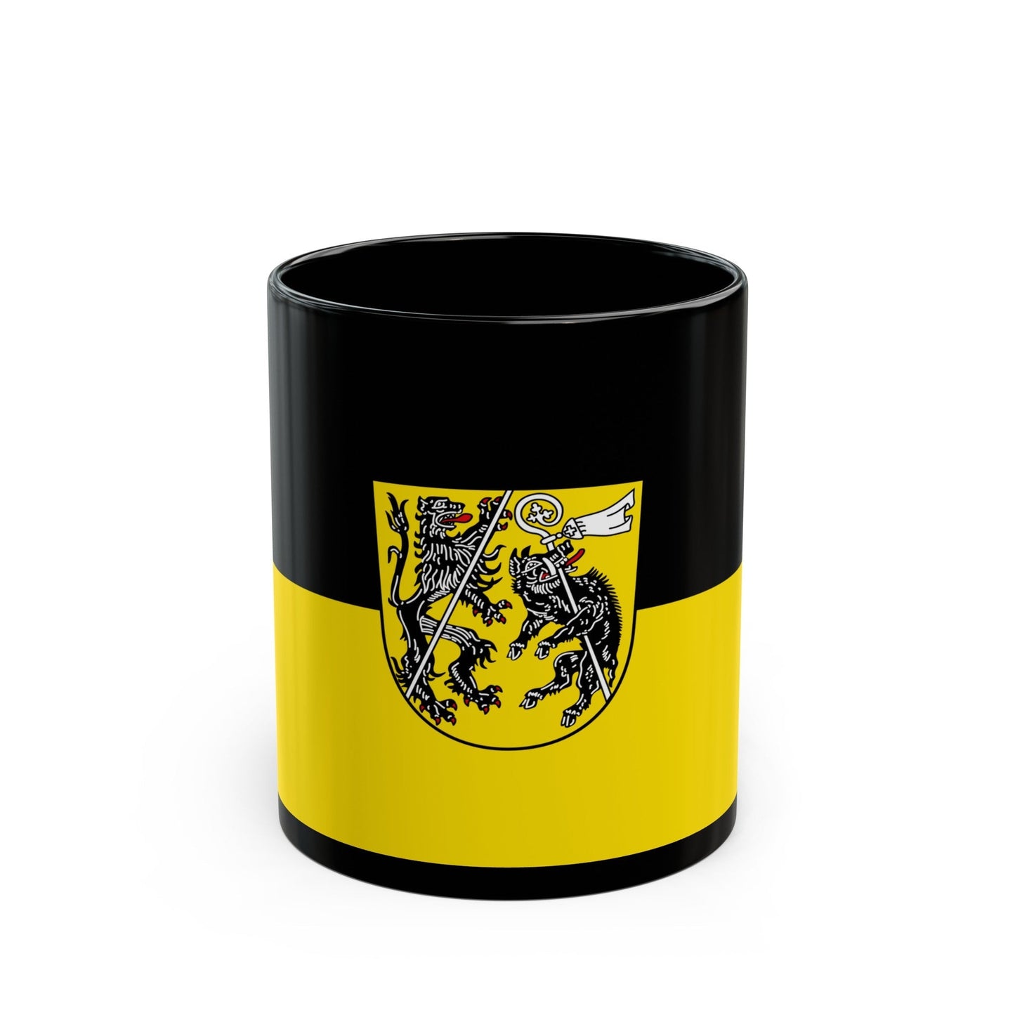 Flag of Bamberg Germany - Black Coffee Mug-11oz-The Sticker Space