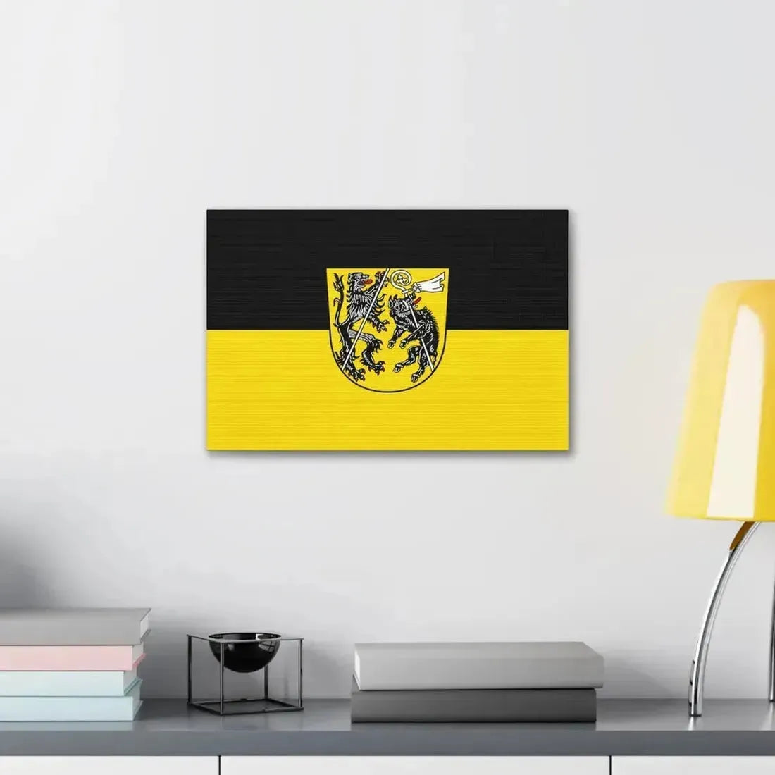 Flag of Bamberg Germany - Canvas Wall Art - The Sticker Space