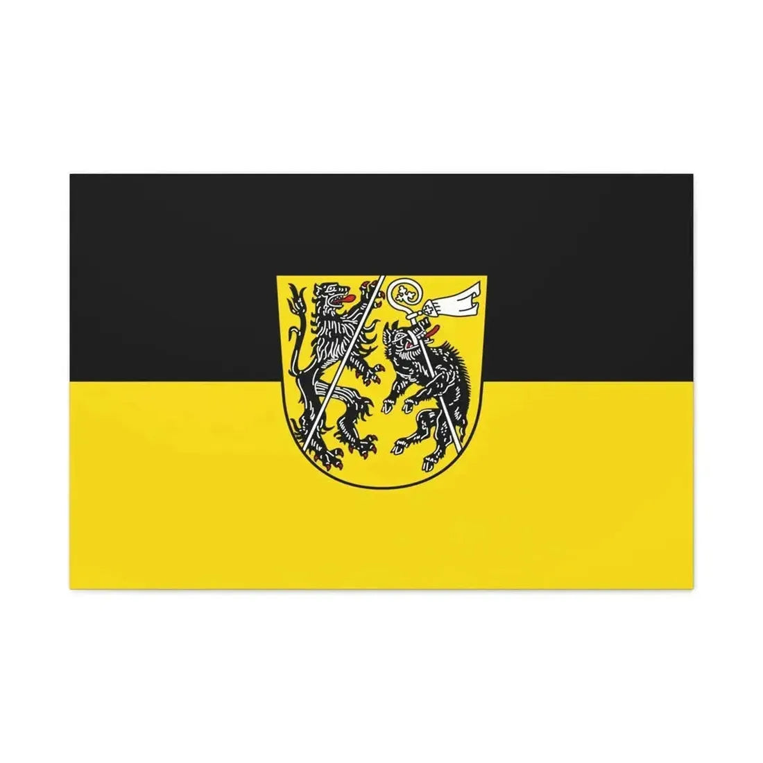 Flag of Bamberg Germany - Canvas Wall Art - The Sticker Space