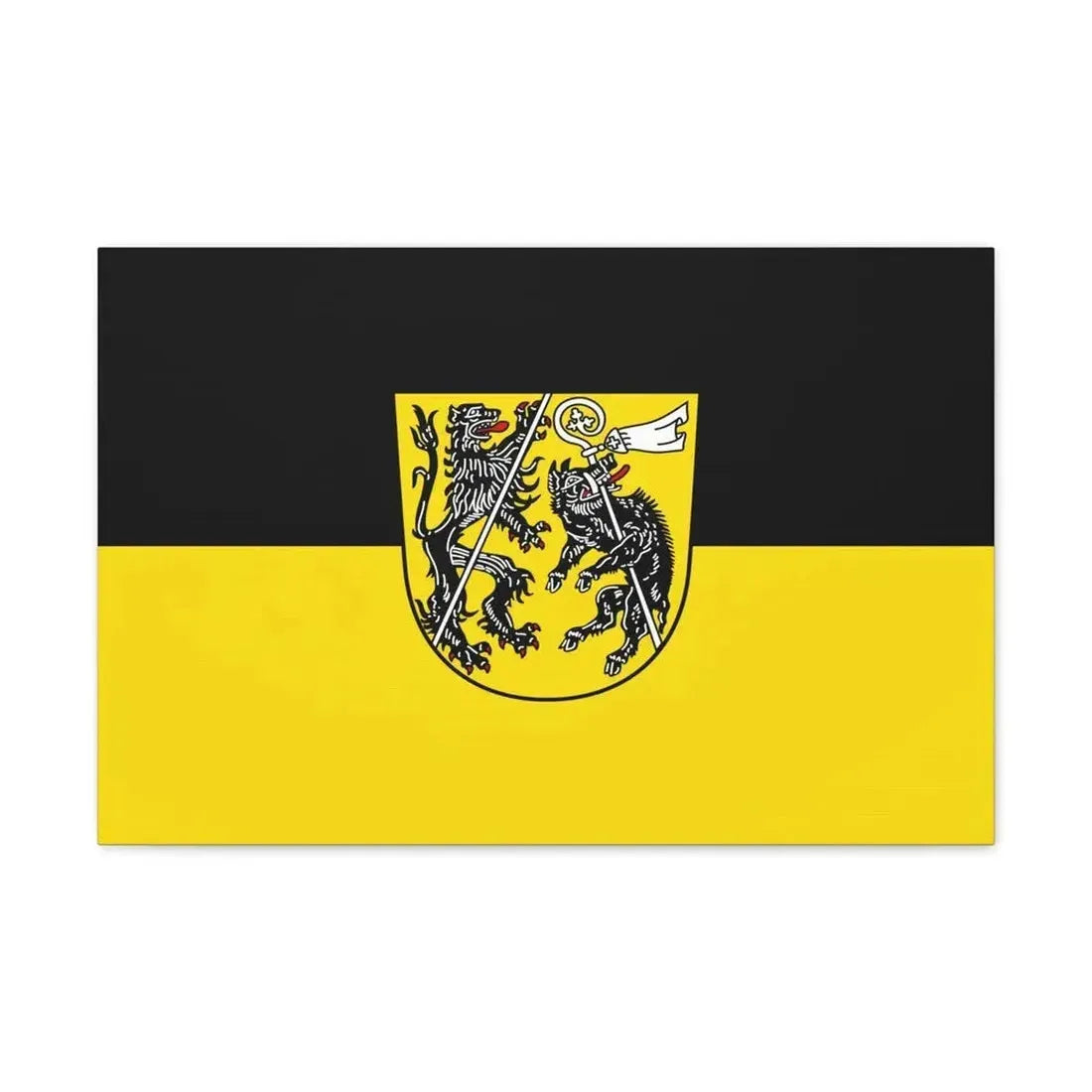 Flag of Bamberg Germany - Canvas Wall Art - The Sticker Space