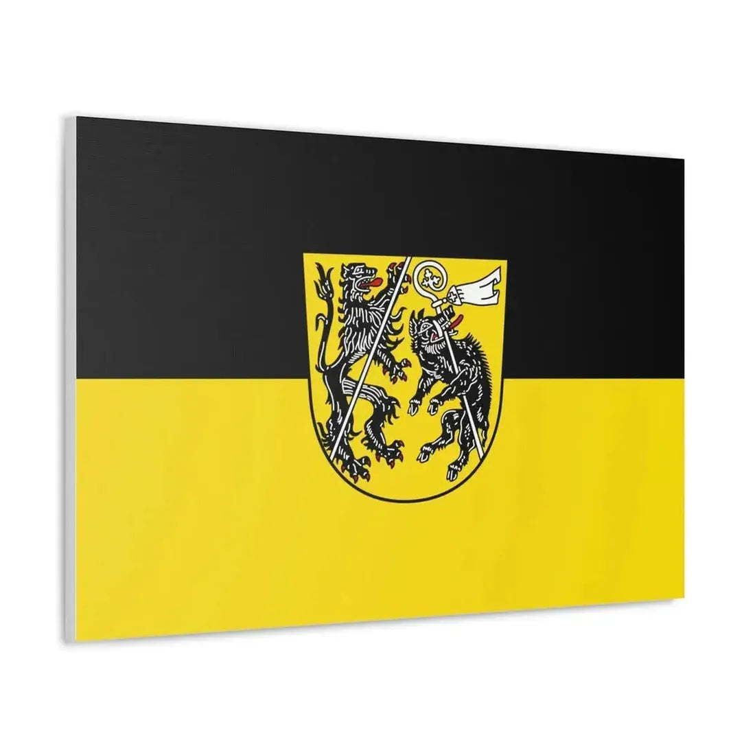 Flag of Bamberg Germany - Canvas Wall Art - The Sticker Space