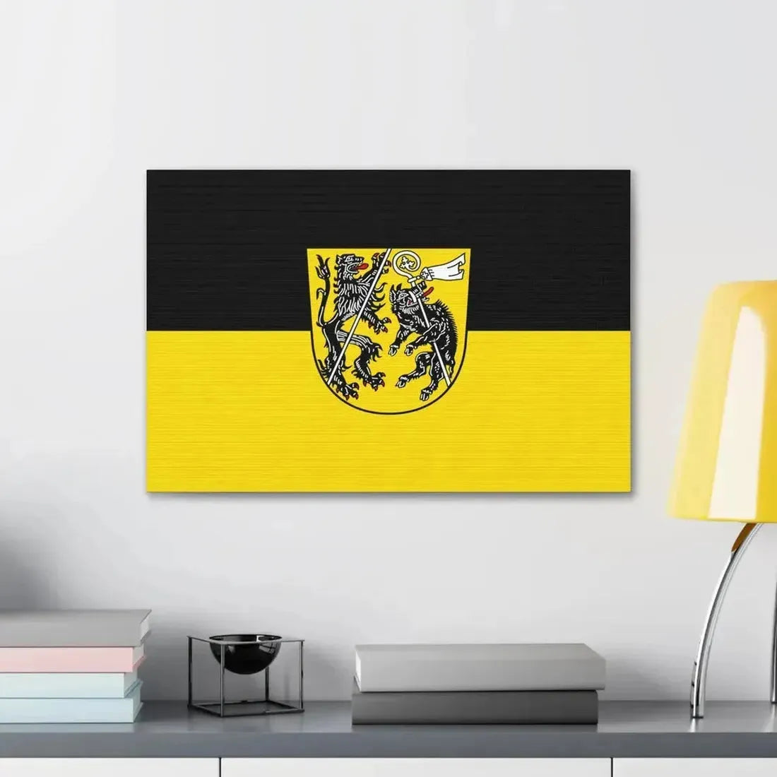 Flag of Bamberg Germany - Canvas Wall Art - The Sticker Space