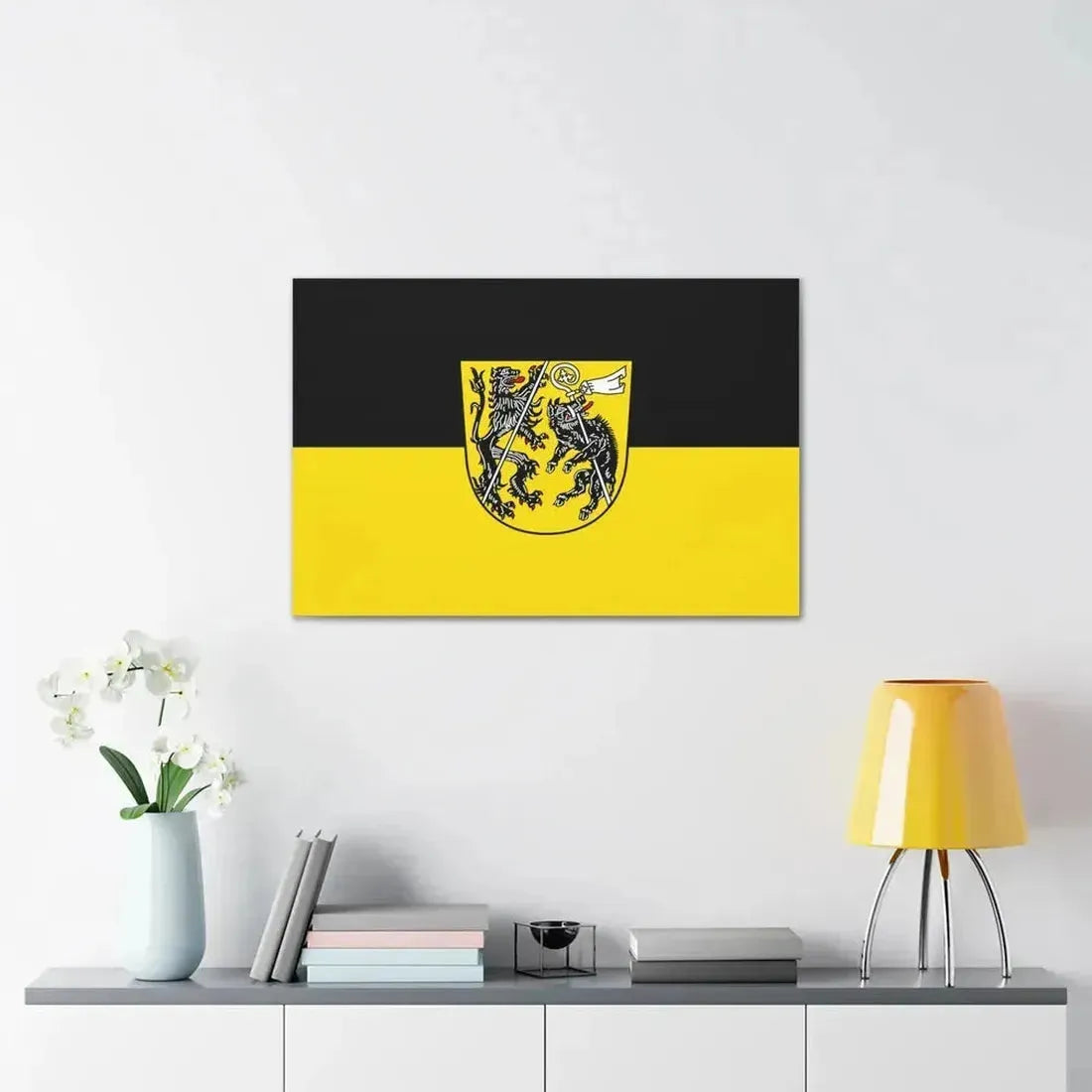 Flag of Bamberg Germany - Canvas Wall Art - The Sticker Space