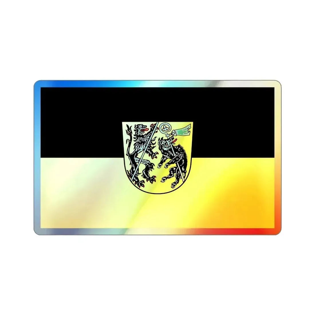 Flag of Bamberg Germany Holographic STICKER Die-Cut Vinyl Decal 2 Inch - The Sticker Space