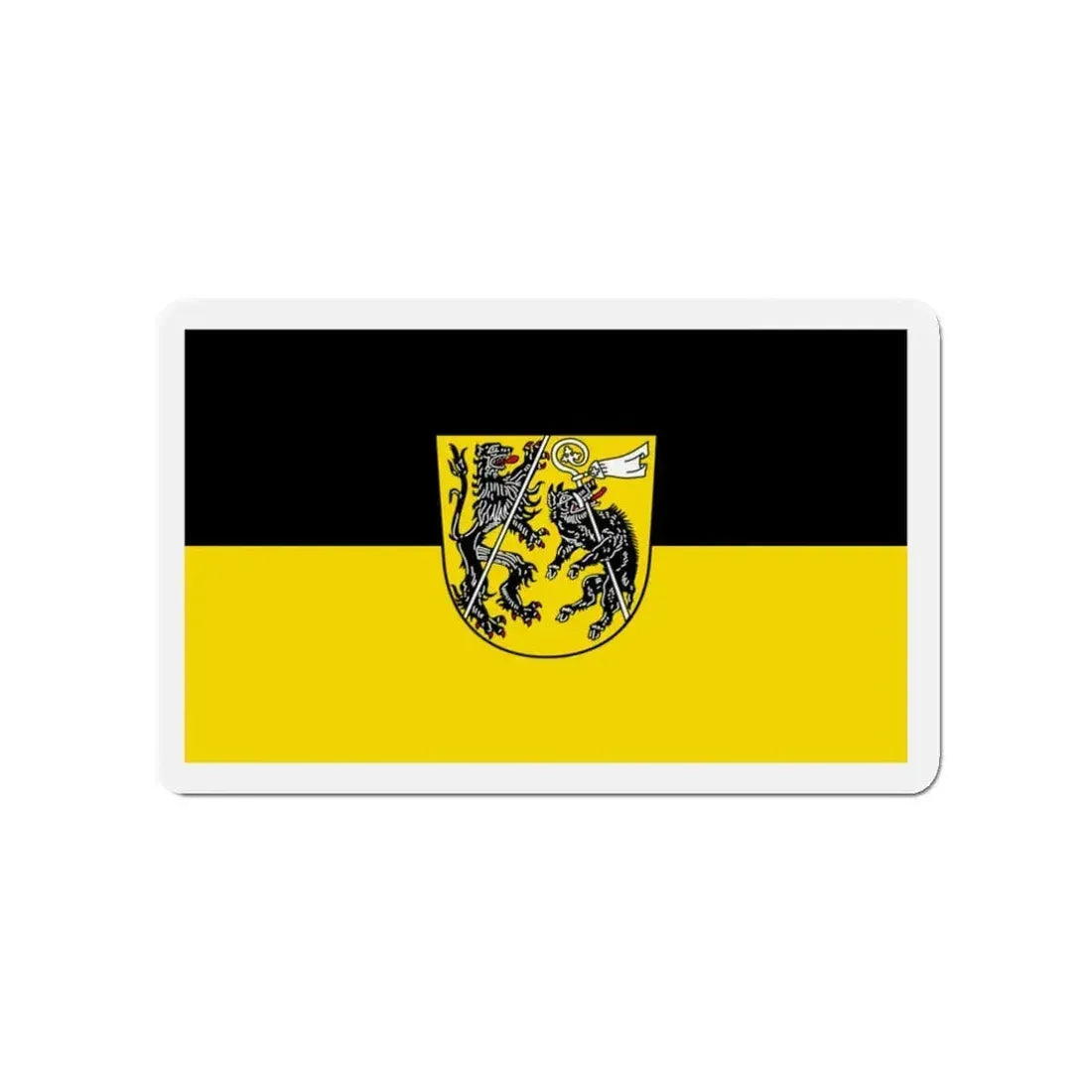 Flag of Bamberg Germany - Refrigerator Magnet 3 Inch - The Sticker Space