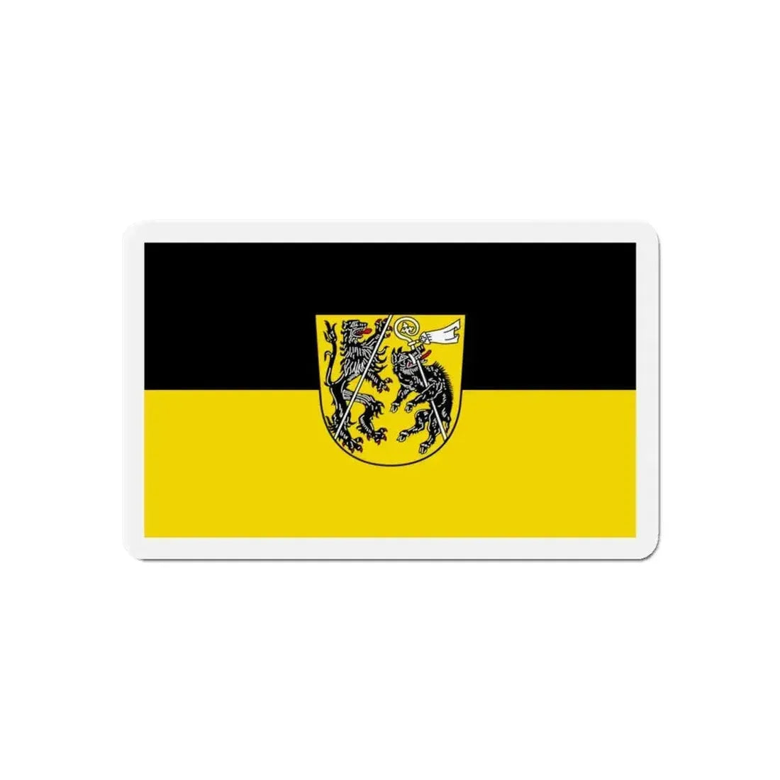 Flag of Bamberg Germany - Refrigerator Magnet - The Sticker Space