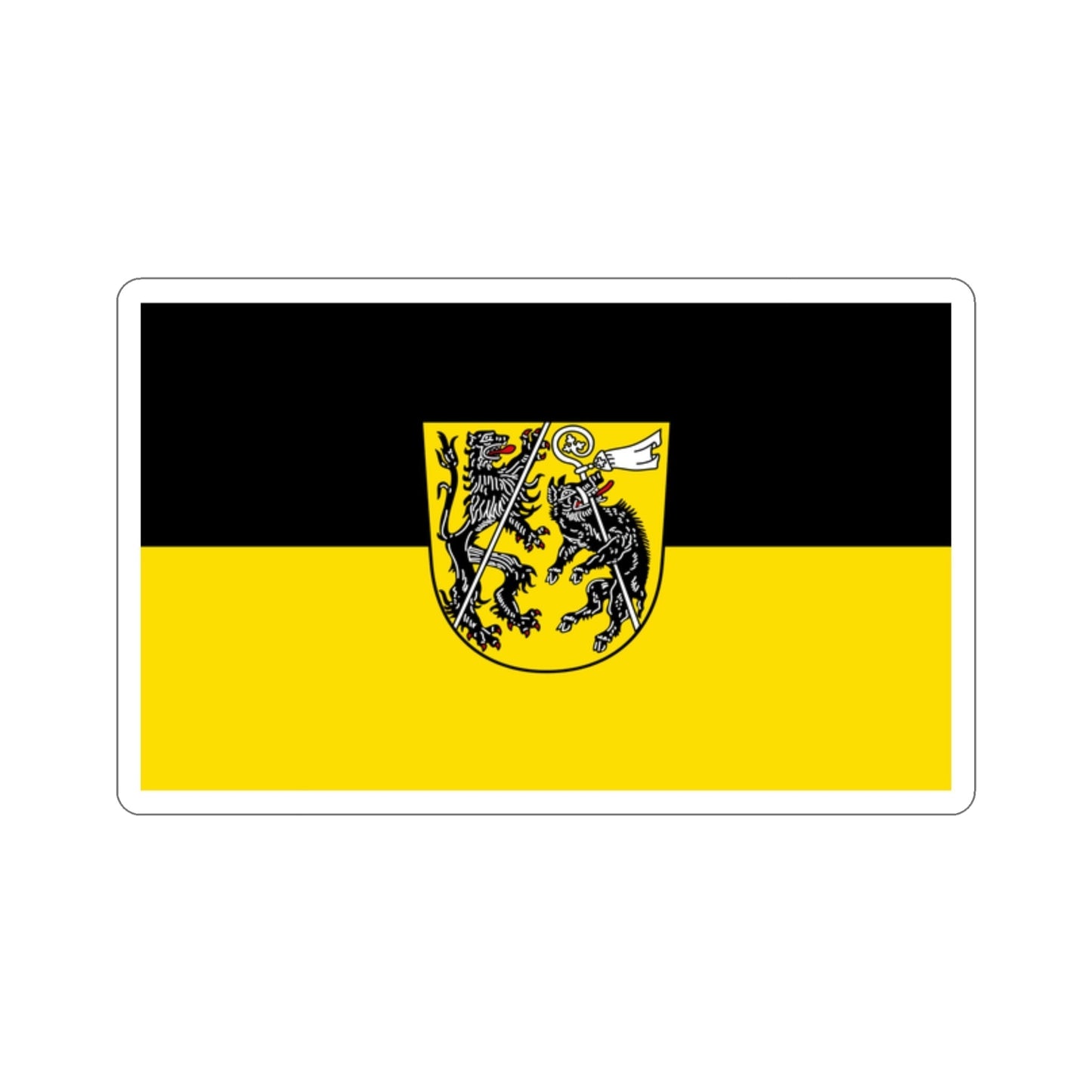 Flag of Bamberg Germany STICKER Vinyl Die-Cut Decal-2 Inch-The Sticker Space