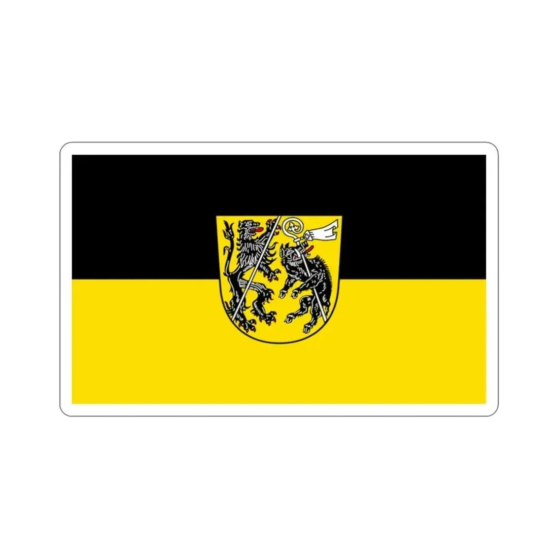 Flag of Bamberg Germany STICKER Vinyl Die-Cut Decal 2 Inch - The Sticker Space