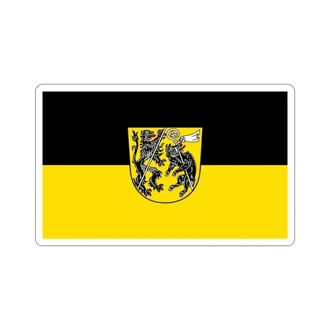 Flag of Bamberg Germany STICKER Vinyl Die-Cut Decal 4 Inch - The Sticker Space
