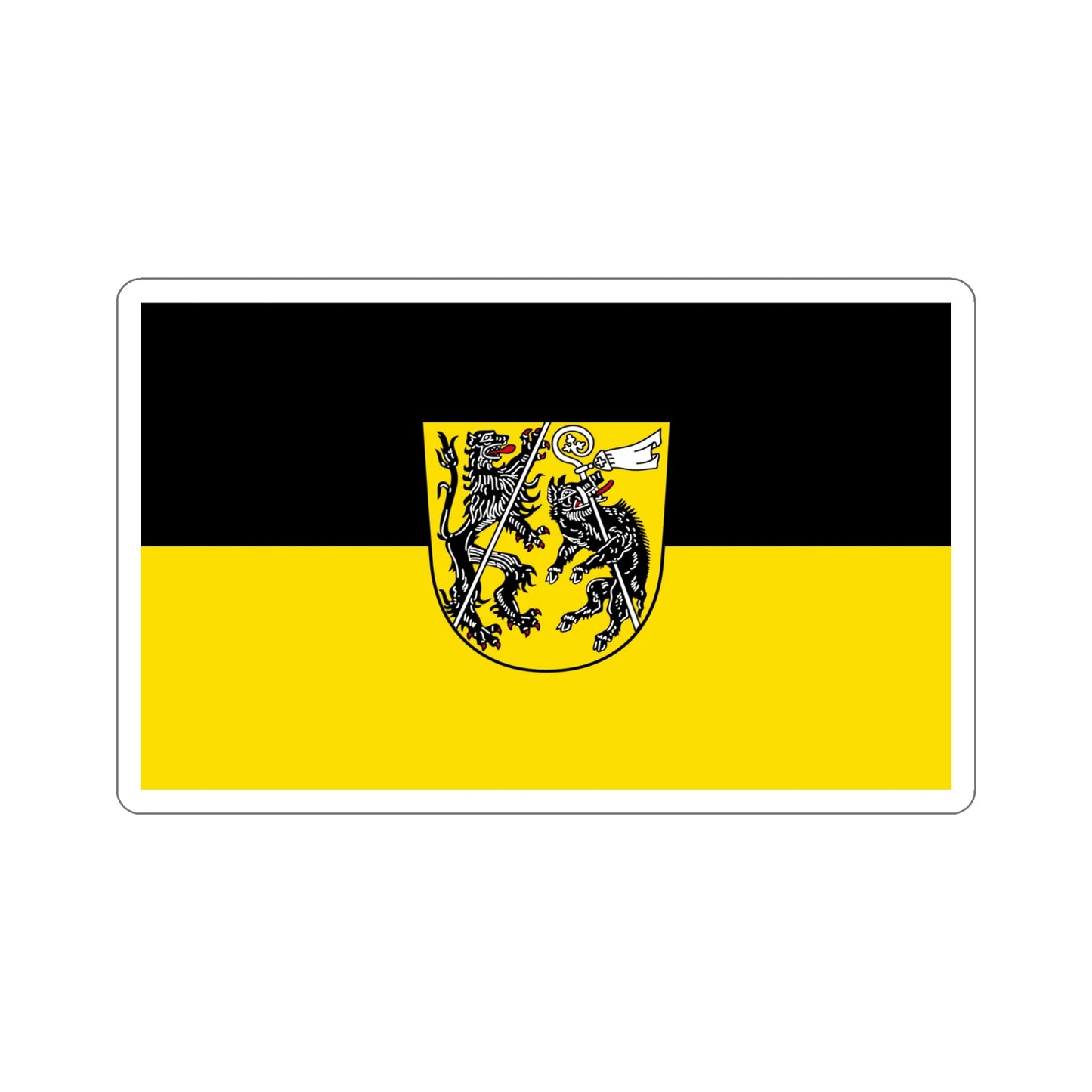 Flag of Bamberg Germany STICKER Vinyl Die-Cut Decal-5 Inch-The Sticker Space