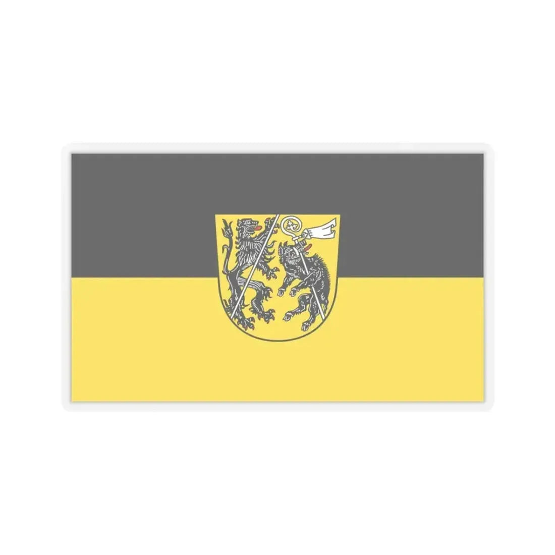 Flag of Bamberg Germany - STICKER Vinyl Kiss-Cut Decal 3 Inch Transparent - The Sticker Space