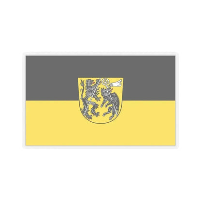 Flag of Bamberg Germany - STICKER Vinyl Kiss-Cut Decal 4 Inch Transparent - The Sticker Space
