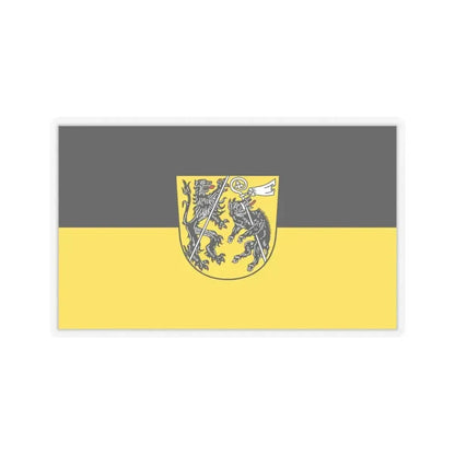 Flag of Bamberg Germany - STICKER Vinyl Kiss-Cut Decal 6 Inch Transparent - The Sticker Space
