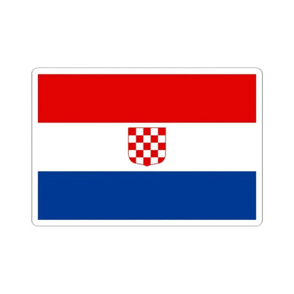 Flag of Banate of Croatia 1939-1941 (Croatia) STICKER Vinyl Kiss-Cut Decal 2 Inch White - The Sticker Space