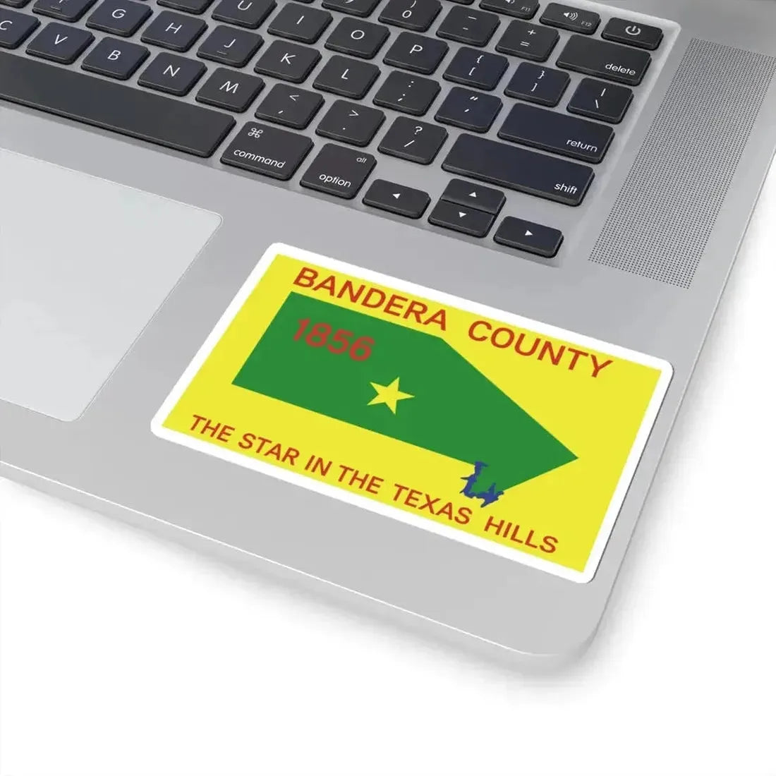 Flag of Bandera County Texas (United States) STICKER Vinyl Kiss-Cut Decal - The Sticker Space