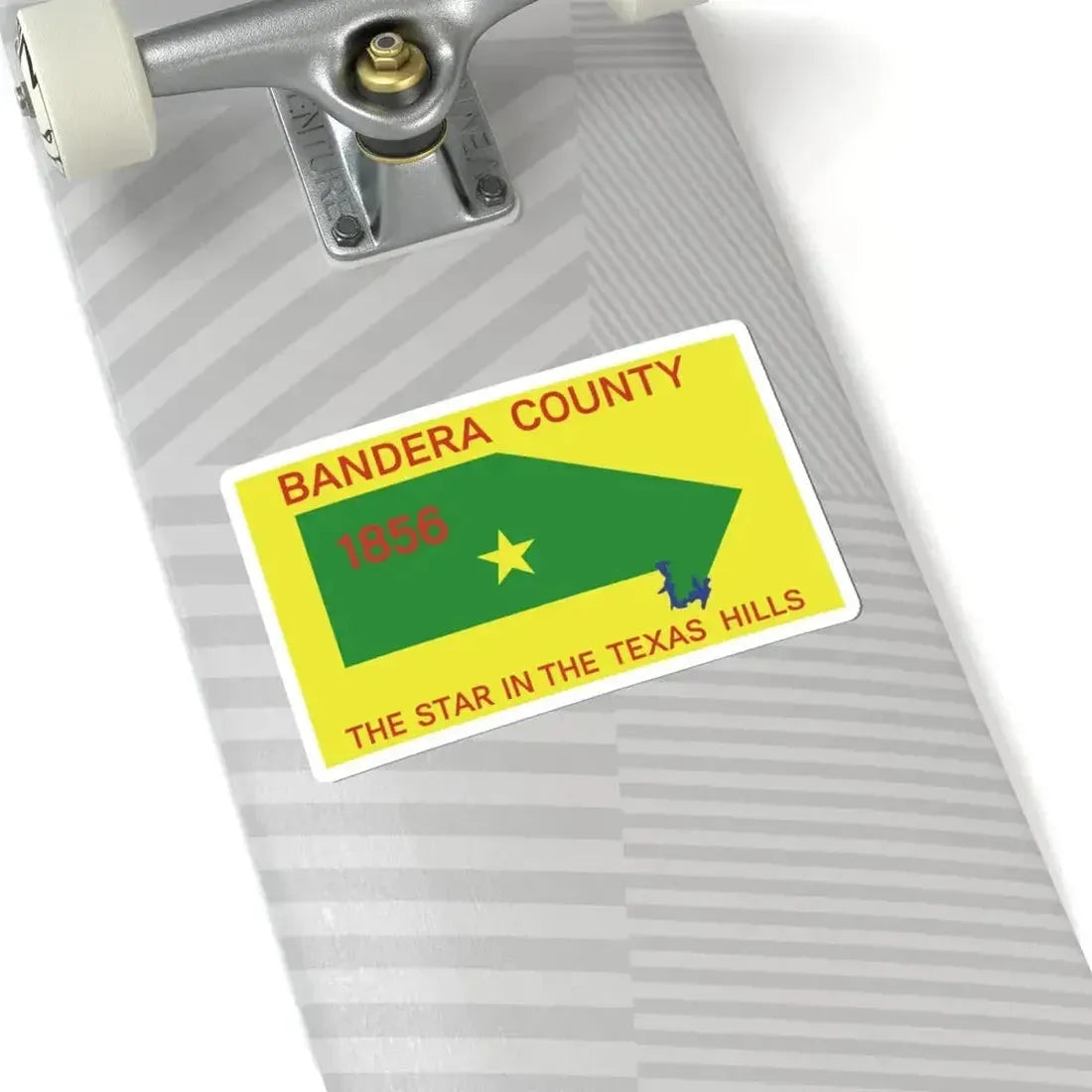 Flag of Bandera County Texas (United States) STICKER Vinyl Kiss-Cut Decal - The Sticker Space