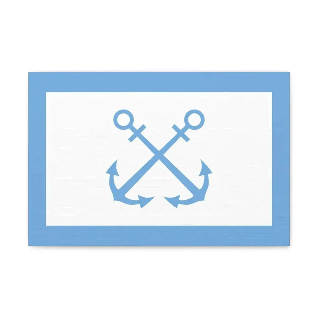 Flag of Bandera de Prefectura Naval Argentina - Canvas Wall Art 18″ x 12″ 1.25" - The Sticker Space