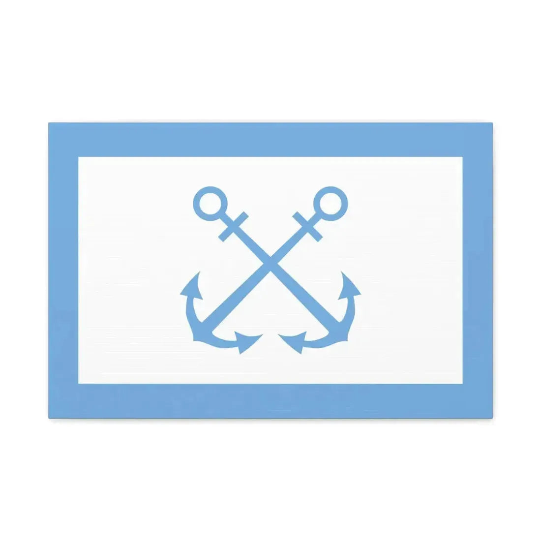 Flag of Bandera de Prefectura Naval Argentina - Canvas Wall Art 24″ x 16″ 1.25" - The Sticker Space