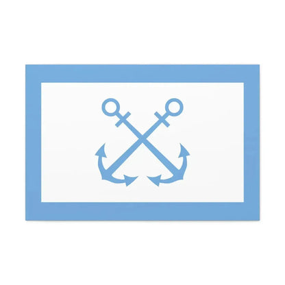 Flag of Bandera de Prefectura Naval Argentina - Canvas Wall Art 30" x 20" 1.25" - The Sticker Space