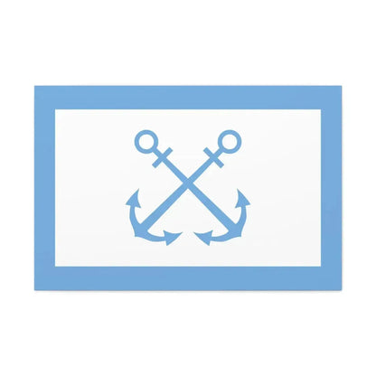 Flag of Bandera de Prefectura Naval Argentina - Canvas Wall Art 36" x 24" 1.25" - The Sticker Space
